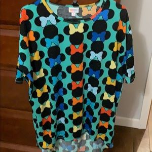 Medium LuLaRoe Disney Minnie Mouse top.